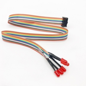 cable plano idc personalizado con luces led